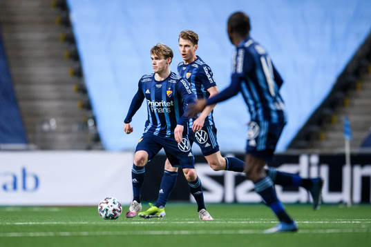 Djurgårdens Rasmus Schüller och Hampus Finndell