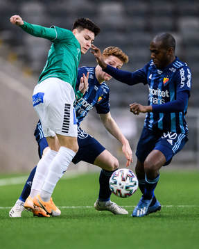 Djurgårdens Aslak Witry och Edward Chilufya