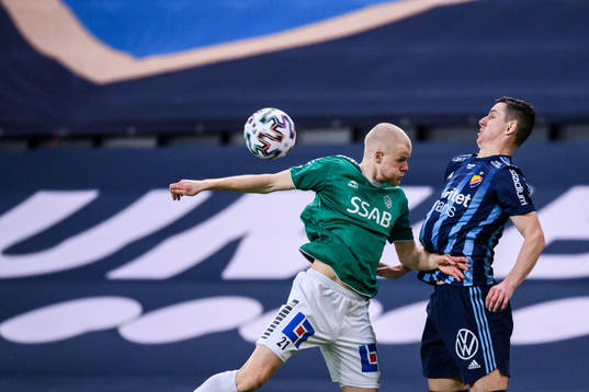Brages Lukas Hiltunen och Djurgårdens Haris Radetinac