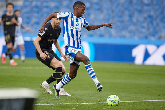Alexander Isak of Real Sociedad CF scoring goal