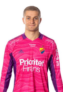 Djurgårdens målvakt Aleksandr Vasyutin