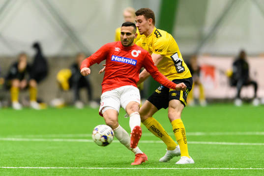 Degerfors Sargon Abraham och Elfsborgs Christopher McVey