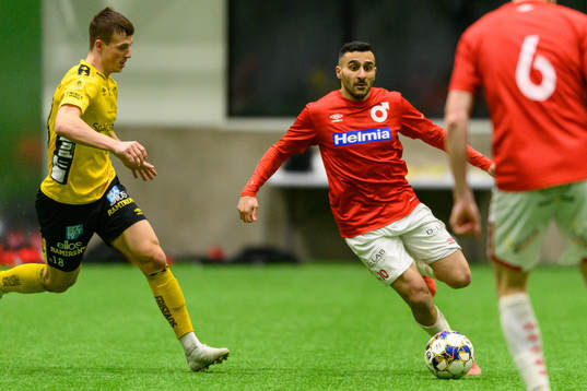 Degerfors Sargon Abraham och Elfsborgs Simon Olsson