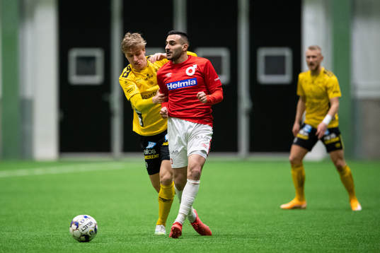 Degerfors Sargon Abraham och Elfsborgs Jeppe Møldrup Okkels