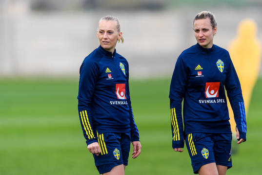Stina Blackstenius and Nathalie Björn
