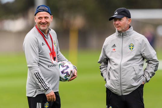 Magnus Wikman, assistant coach and Peter Gerhardsson, Head