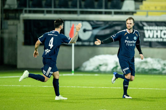 Utsiktens Niklas Olsson och Allan Mohideen jublar