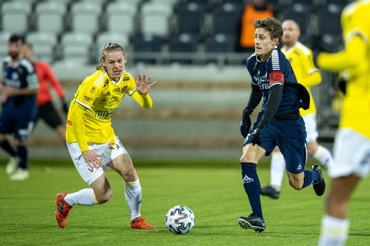 Utsiktens Erik Westermark mot Falkenbergs Melker Nilsson
