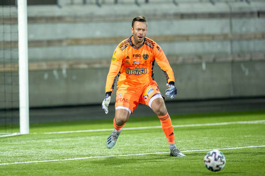 Falkenbergs målvakt Viktor Noring