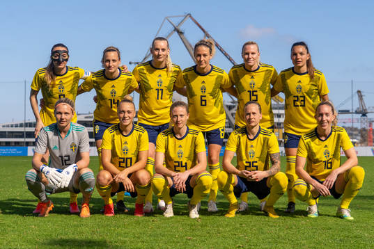 In this handout photo from the Swedish Football Association
