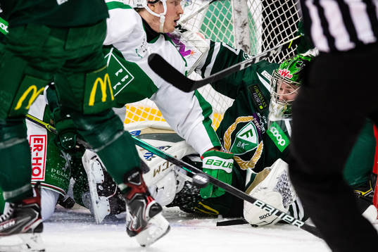 Färjestads målvakt Henrik Haukeland