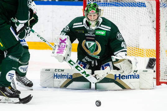 Färjestads målvakt Henrik Haukeland