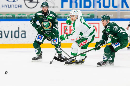 Rögles Brady Ferguson och Färjestads Michael Lindqvist