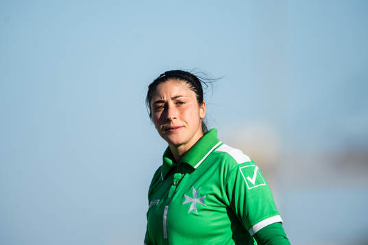 goalkeeper Janice Xuereb of Malta