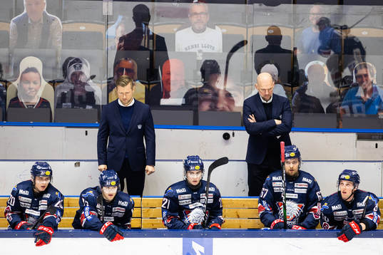 Linköpings tränare Daniel Eriksson och assisterande