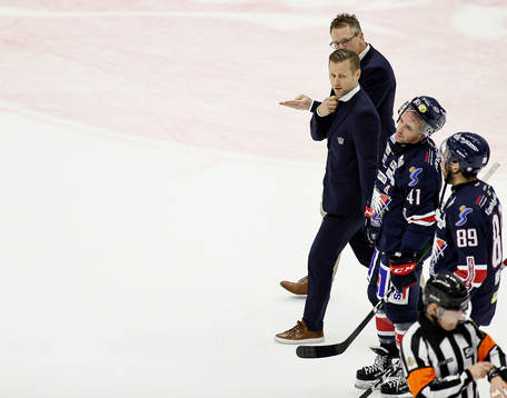 Linköpings tränare Daniel Eriksson och Broc Little