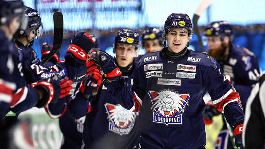 Linköpings Daniel Ljungman jublar