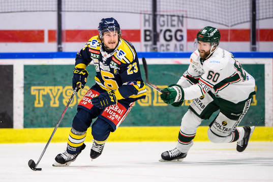 Södertäljes Bobbo Petersson och Tingsryds Joachim Nermark