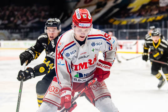 s Linus Cronholm och Timrås Sebastian Hartmann