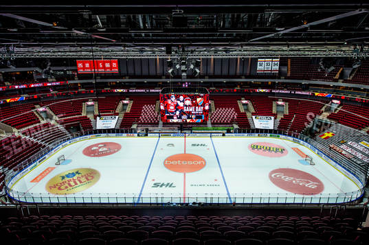 Malmö arena innan ishockeymatchen i SHL mellan Malmö