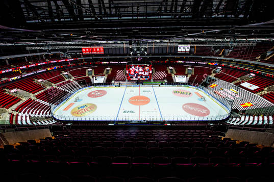 Malmö arena innan ishockeymatchen i SHL mellan Malmö