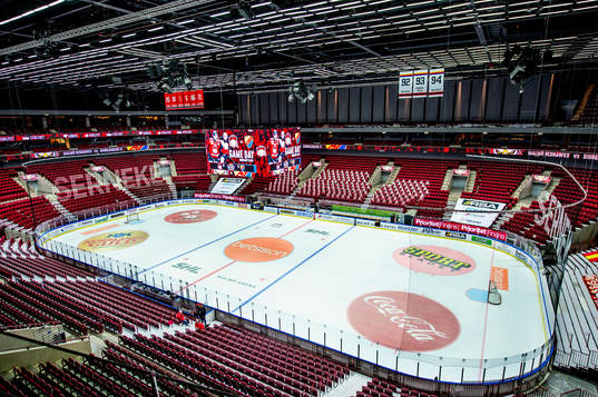 Malmö arena innan ishockeymatchen i SHL mellan Malmö