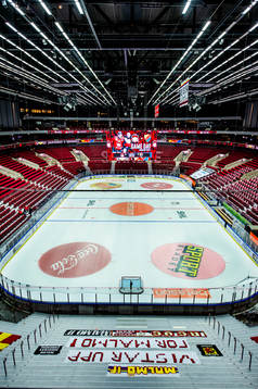 Malmö arena innan ishockeymatchen i SHL mellan Malmö