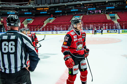 Malmö Redhawks Lars Bryggman jublar
