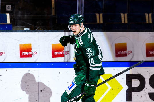 Färjestads Victor Ejdsell jublar