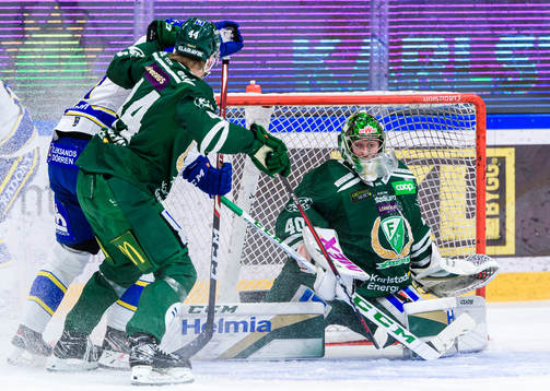 Färjestads målvakt Henrik Haukeland
