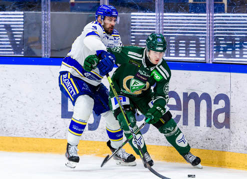 Leksands Marek Hrivik och Färjestads Michael Lindqvist