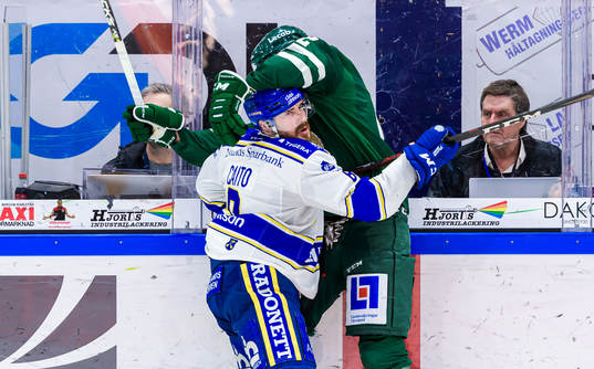 Leksands Matt Caito och Färjestads Niclas Lundgren