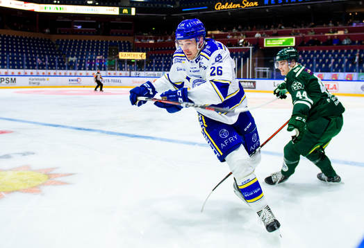 Leksands Patrik Norén och Färjestads Jacob Peterson