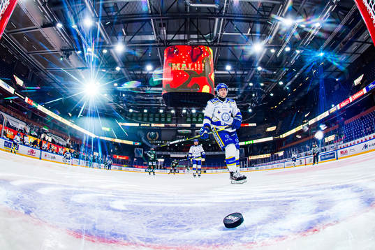 En Leksands spelare deppar