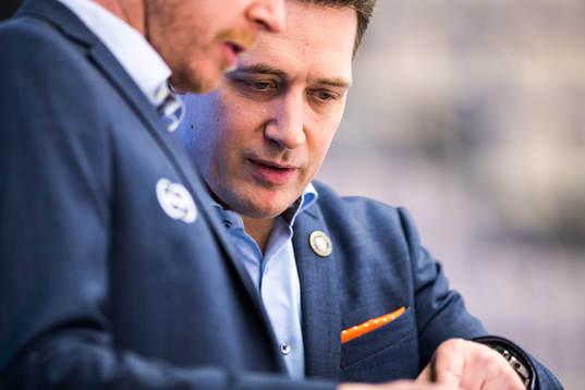 Växjös tränare Sam Hallam