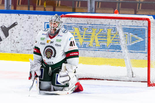 Frölundas målvakt Niklas Rubin deppar