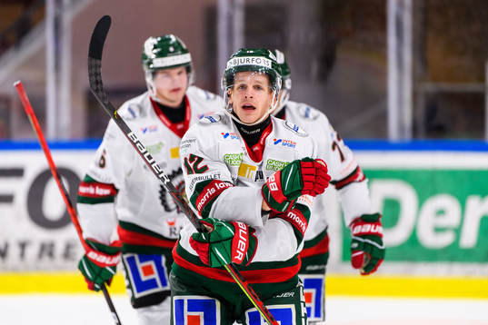 Frölundas Max Friberg jublar