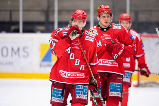 Modos Mikkel Aagaard och Filip Sveningsson deppar
