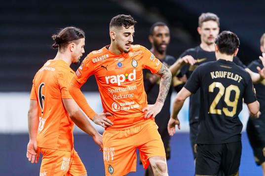 AFC Eskilstunas Abdulkarim Mammar Chaouche och Marwan Baze