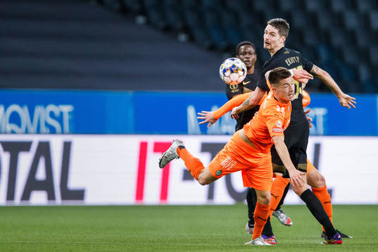 s Mikael Lustig och AFC Eskilstunas Adam Larsson