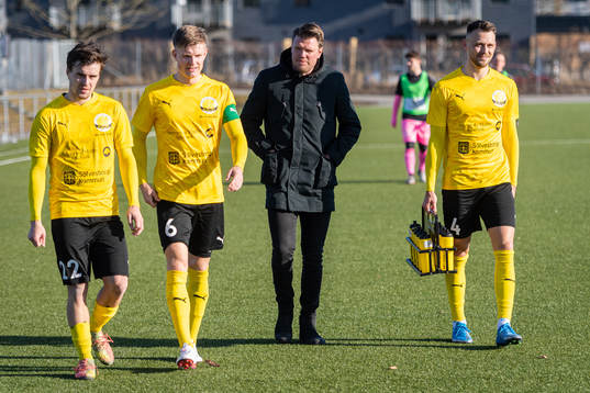 Mjällbys Jesper Gustavsson, Eric Björkander, Christian