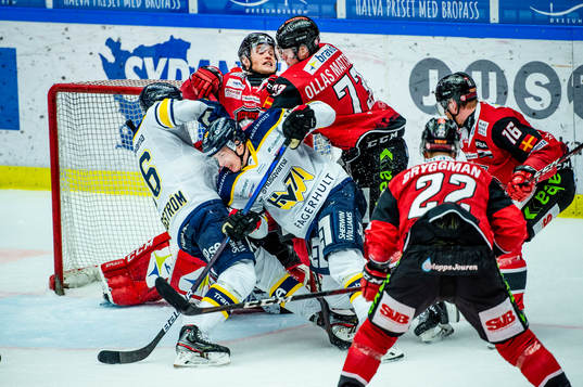 Malmö Redhawks Christoffer Forsberg och Adam Ollas