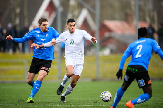Halmstads Mikael Boman och Västerås Pedro Ribeiro