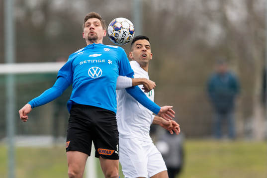 Halmstads Mikael Boman och Västerås Pedro Ribeiro