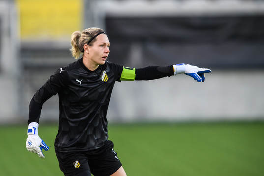 Häckens målvakt Jennifer Falk