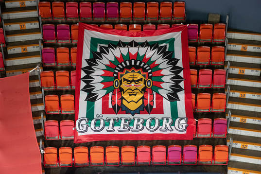 Scandinavium interiört innan ishockeymatchen i SHL mellan