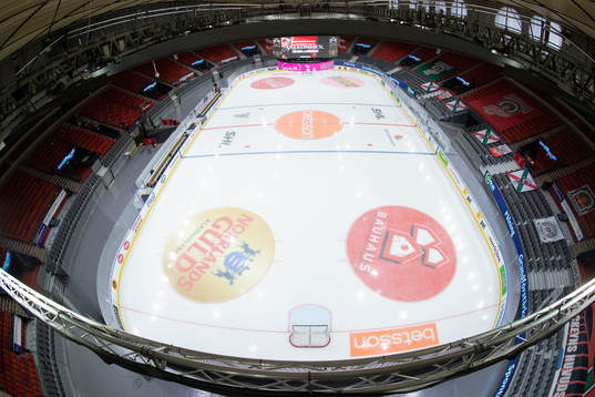Scandinavium interiört innan ishockeymatchen i SHL mellan