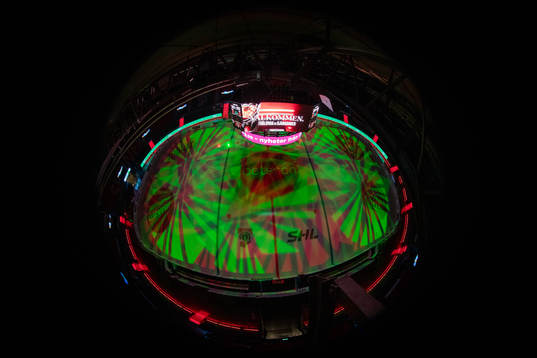 Scandinavium interiört innan ishockeymatchen i SHL mellan