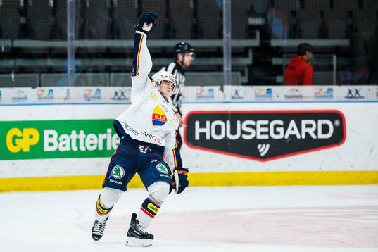 Djurgårdens William Eklund jublar