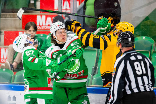 Rögles Leon Bristedt och Moritz Seider i bråk med